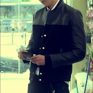 System Homme Lamb Leather Jacket